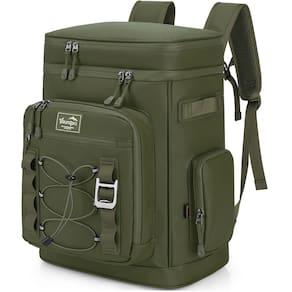 Mochila térmica YOUNGOA 42 latas isoladas impermeáveis verdes