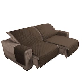 Capa Protetora De Sofá Retrátil 2,40M X 2,40M Marrom Escuro