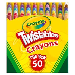Crayola Mini Twistables Crayons 50 quilates para materiais de arte para crianças