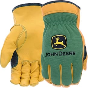 Luvas de motorista masculinas de couro de veado de alta qualidade John Deere