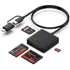 Leitor de cartões de memória BENFEI 4 em 1 USB USB-C para SD Micro SD MS CF