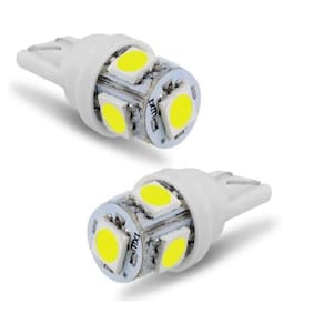 Kit Lâmpadas Pingo 5 LEDs T10 Xenon Super Branca Blue Lion