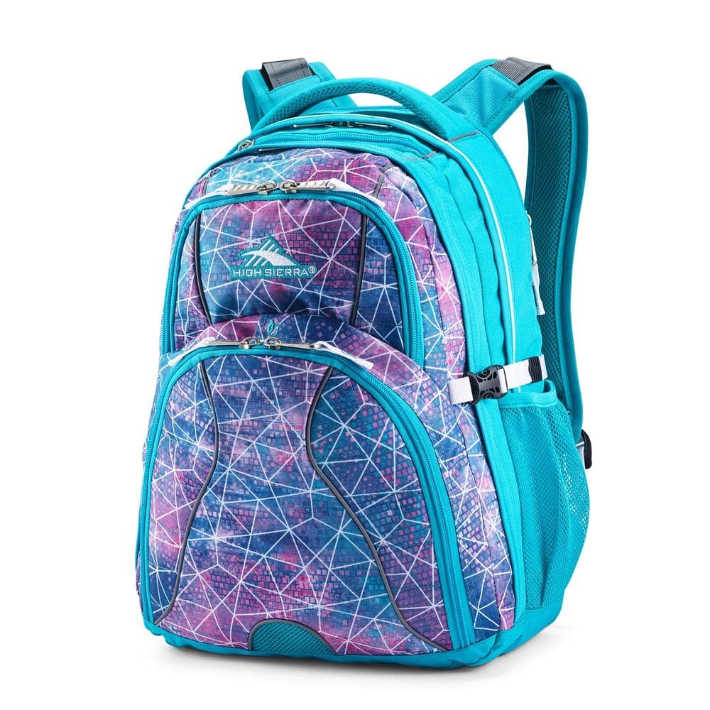 Mochila High Sierra Swerve Sequin Facets/Bluebird/White