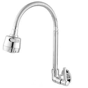 Torneira Parede Tubo Gourmet Flexível Cromada 32cm