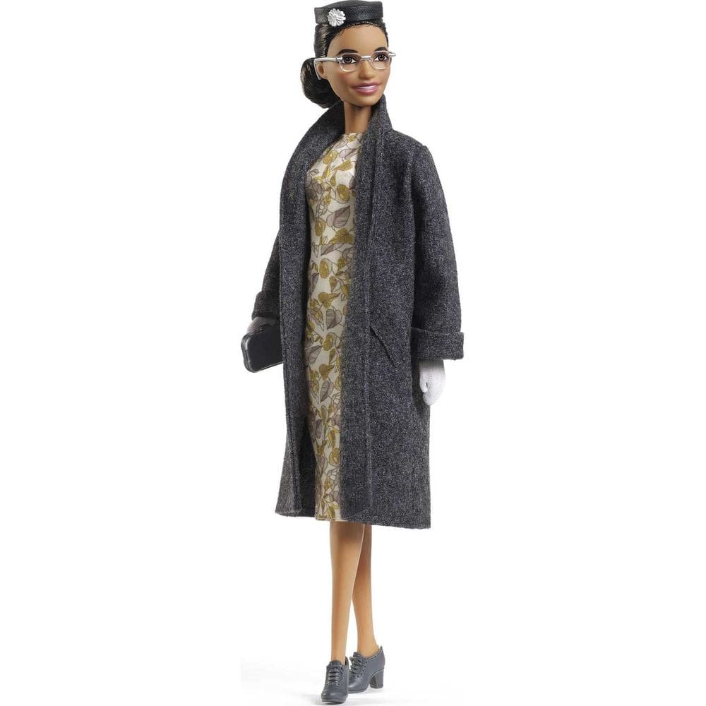 Boneca colecionável Barbie Inspiring Women Rosa Parks com acessórios