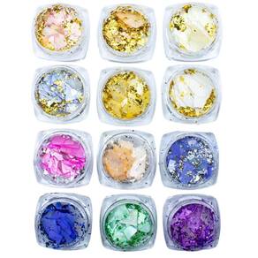 Kit 12 Madrepérola Encapsulamento Unhas De Gel, Arte Sedução