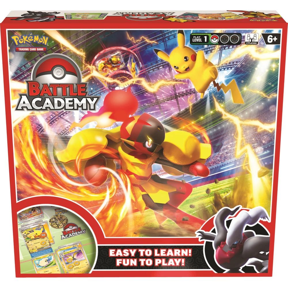 Jogo de cartas colecionáveis Pokémon Battle Academy 2024 com decks