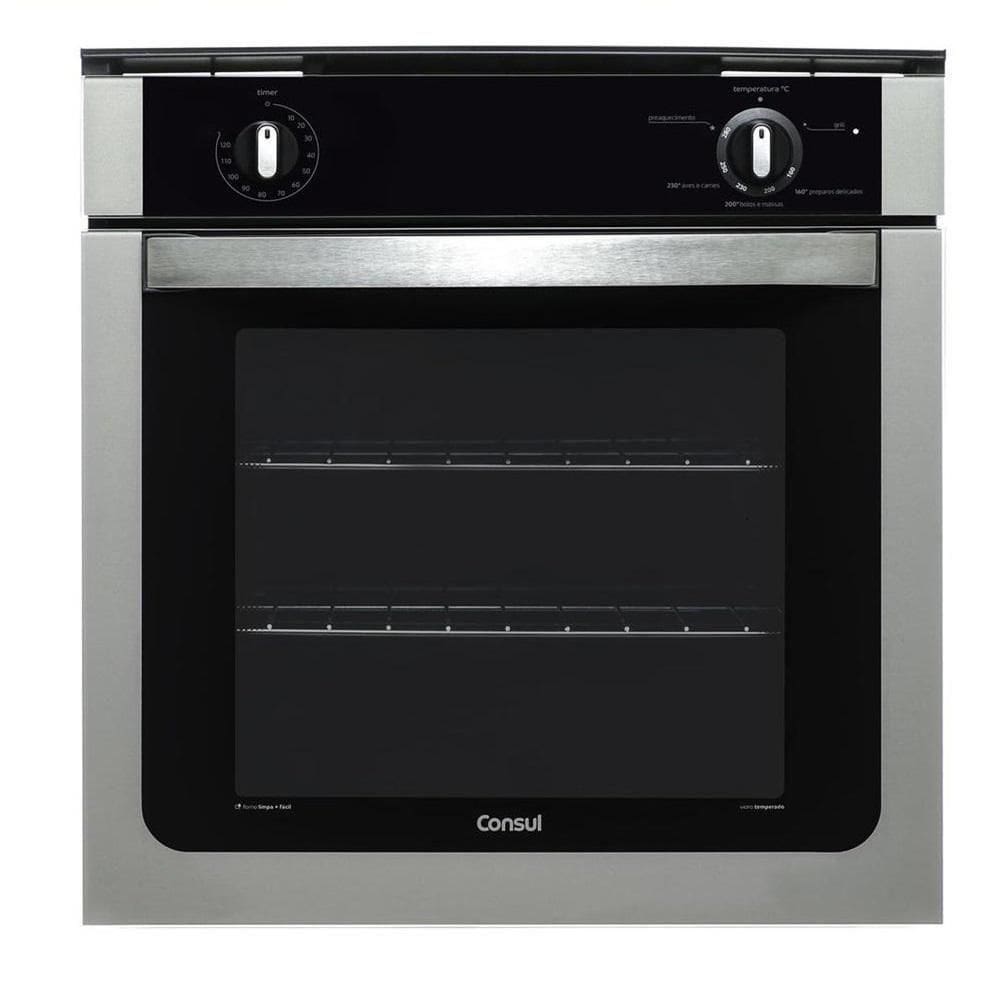 Forno De Embutir A Gás Consul COA84BR 78 Litros Prata 220V