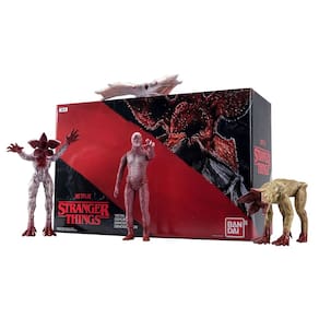 Bonecos de vinil, pacote com 4 bonecos Bandai Namco Stranger Things