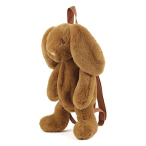 Mochila Kmiunty Cute Fuzz Plush Animal Rabbit para meninas