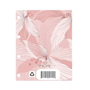 Refil Caderno Argolado Colegial Rosa Rose 24cm 80 Folhas Animativa 8239