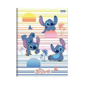 Caderno Univ. Brochura 80 Folhas Stitch Capa 1 - Foroni