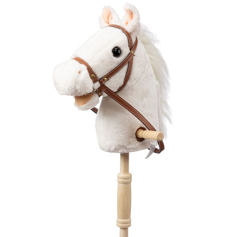 Brinquedo de pelúcia HollyHome Outdoor Stick Horse com rodas de madeira