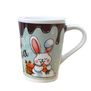 Caneca Cônica 220ml Páscoa - Porcelana Dec. Caneca Completa