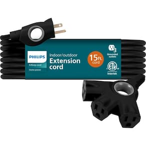 Cabo de extensão Philips EzGrip SPC3153ZB/37 15 pés 16AWG preto