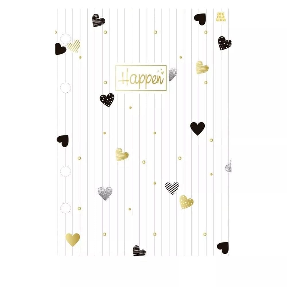 Refil Caderno Argolado Colegial Happen 24cm 80 Folhas Animativa 8291