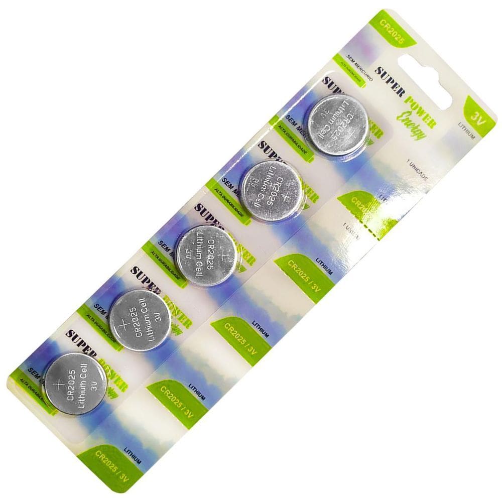Cartela De Bateria Cr2025 3V Sony / Murata C/5 Unidades