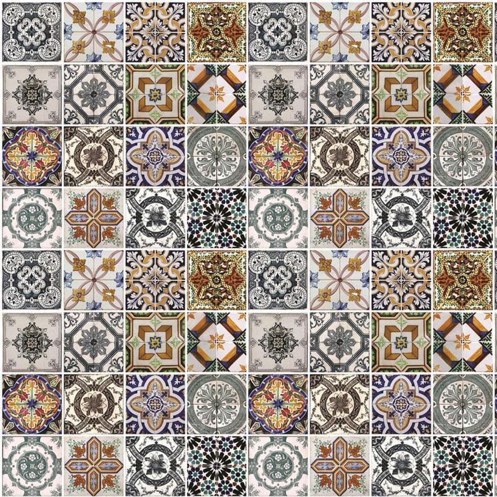Papel De Parede Azulejo Tons Marrom Adesivo Cozinha Banheiro