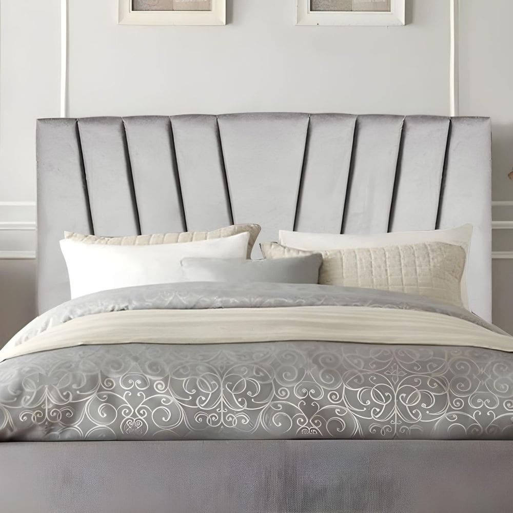 Cabeceira Solteiro Cama Box Estofada 90 cm Lile Veludo