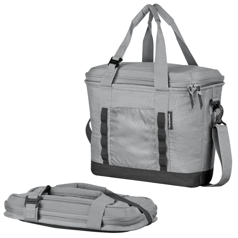 Bolsa térmica CleverMade dobrável para 30 latas de praia e viagens