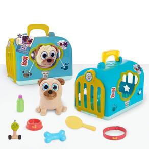 Porta-animais de estimação de brinquedo Puppy Dog Pals Groom and Go, 8 peças Rolly