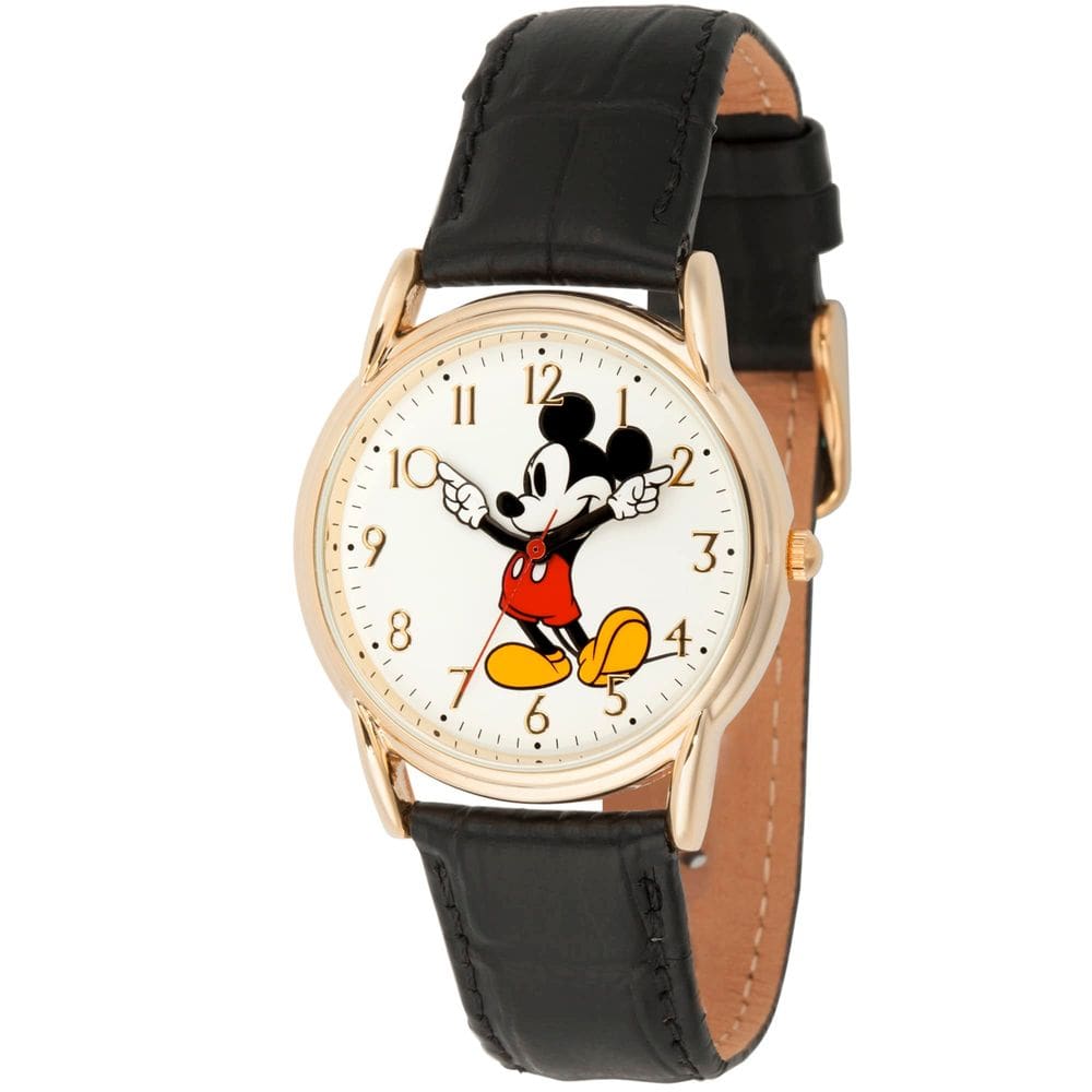 Assista Disney Mickey Mouse Adult Classic Cardiff dourado/preto