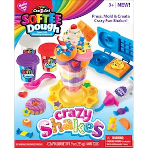 Playset Cra-Z-Art Softee Dough Crazy Shakes Milkshake Kids 3+