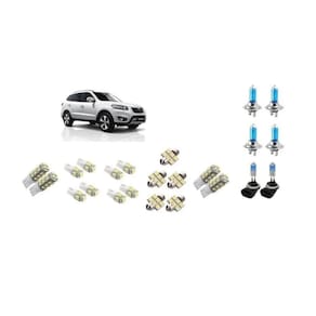 Kit 23 Lampadas Brancas Farol + Leds Hyundai Santa Fe 06/18