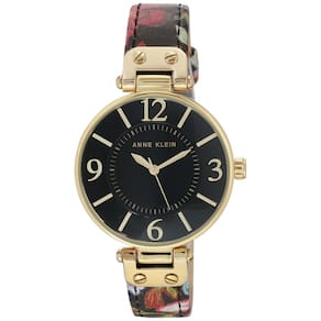 Relógio Anne Klein, pulseira de couro feminina, resistente à água, 30 m
