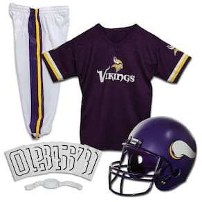 Conjunto de uniformes de futebol Franklin Sports Minnesota Vikings Kids