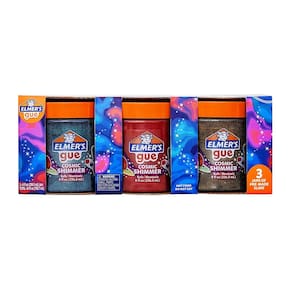 Pacote variado de 3 unidades da Slime Elmer`s Gue Cosmic Shimmer Glitter