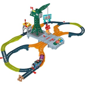Conjunto de trem de brinquedo motorizado Thomas & Friends Talking Cranky