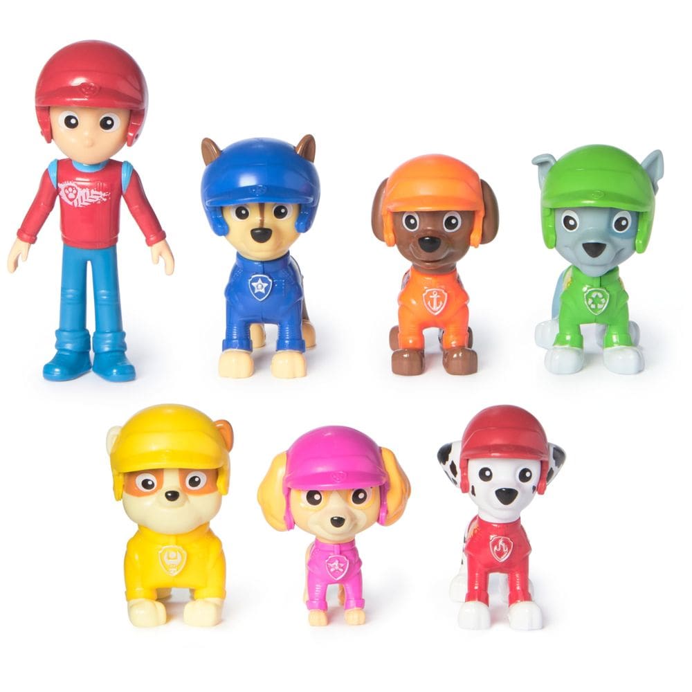 Pacote de presentes Toy Figures Paw Patrol Rescue Wheels com 7 bonecos