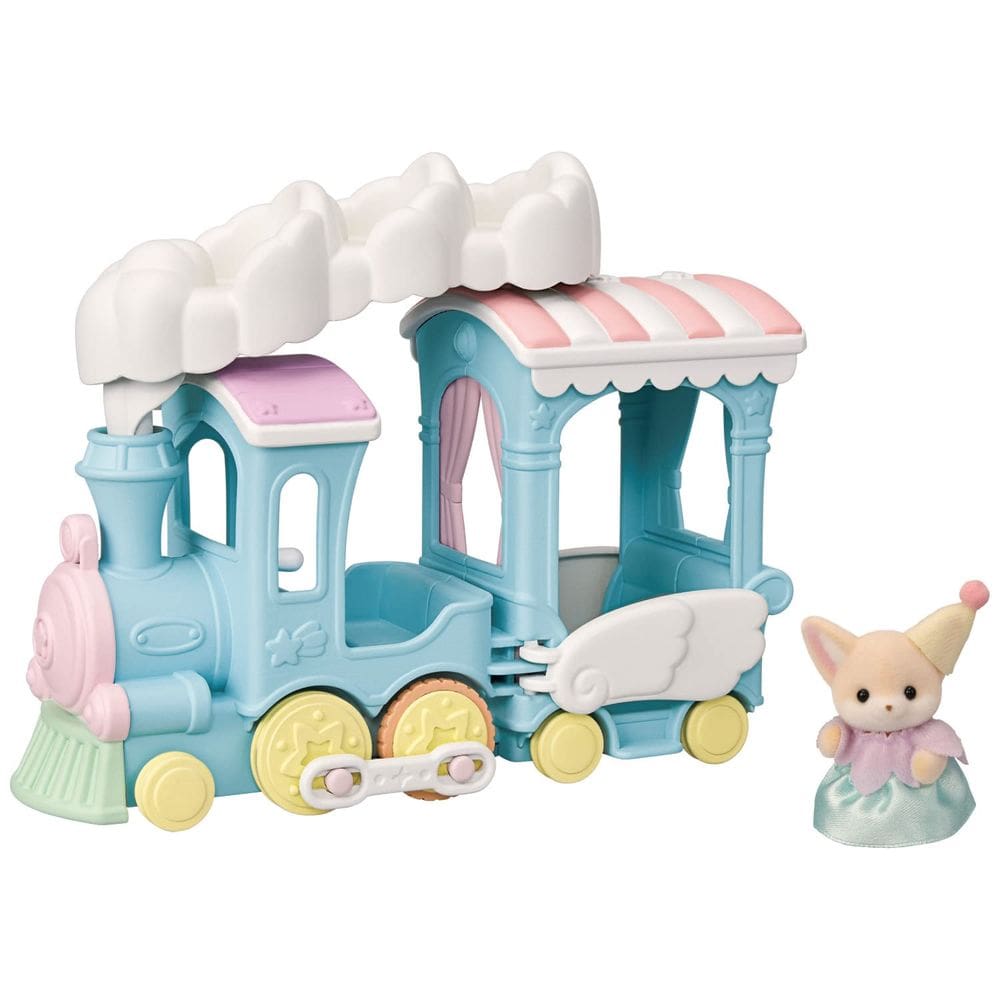 Conjunto de brinquedos para veículos de brinquedo Calico Critters Floating Cloud Train