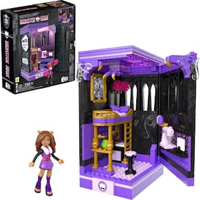 Conjunto de construção de bonecos de ação Mega Monster High Clawdeen`s