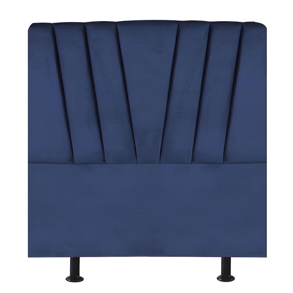 Cabeceira Estofada Cama Box Solteiro 100 cm Louise Suede