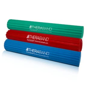 Pacote com 3 barras terapêuticas de cotovelo de tênis Theraband FlexBar
