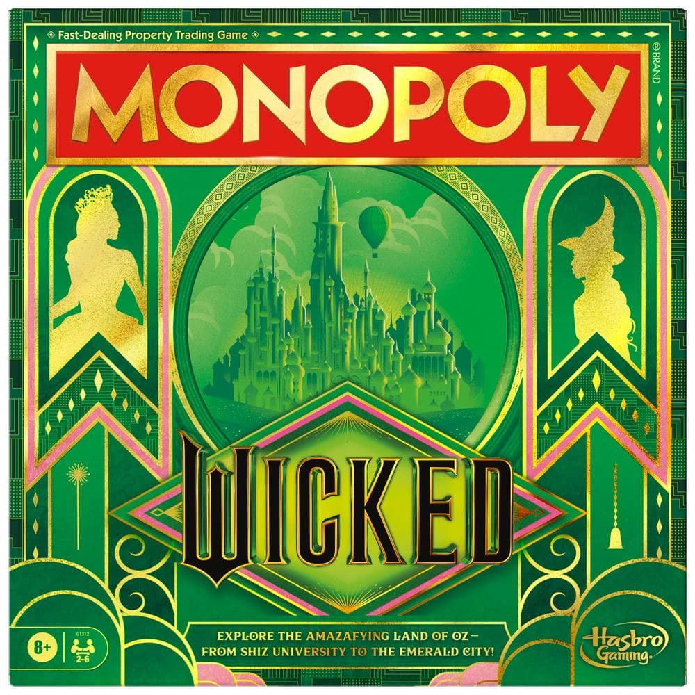 Jogo de tabuleiro Monopoly Wicked Edition | Inspirado no filme