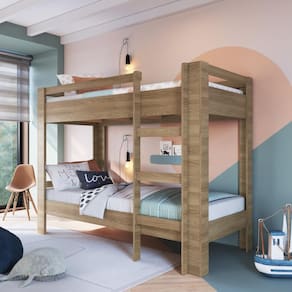 Beliche Infantil Solteiro 195,8x150cm Slim Aveiro Oak