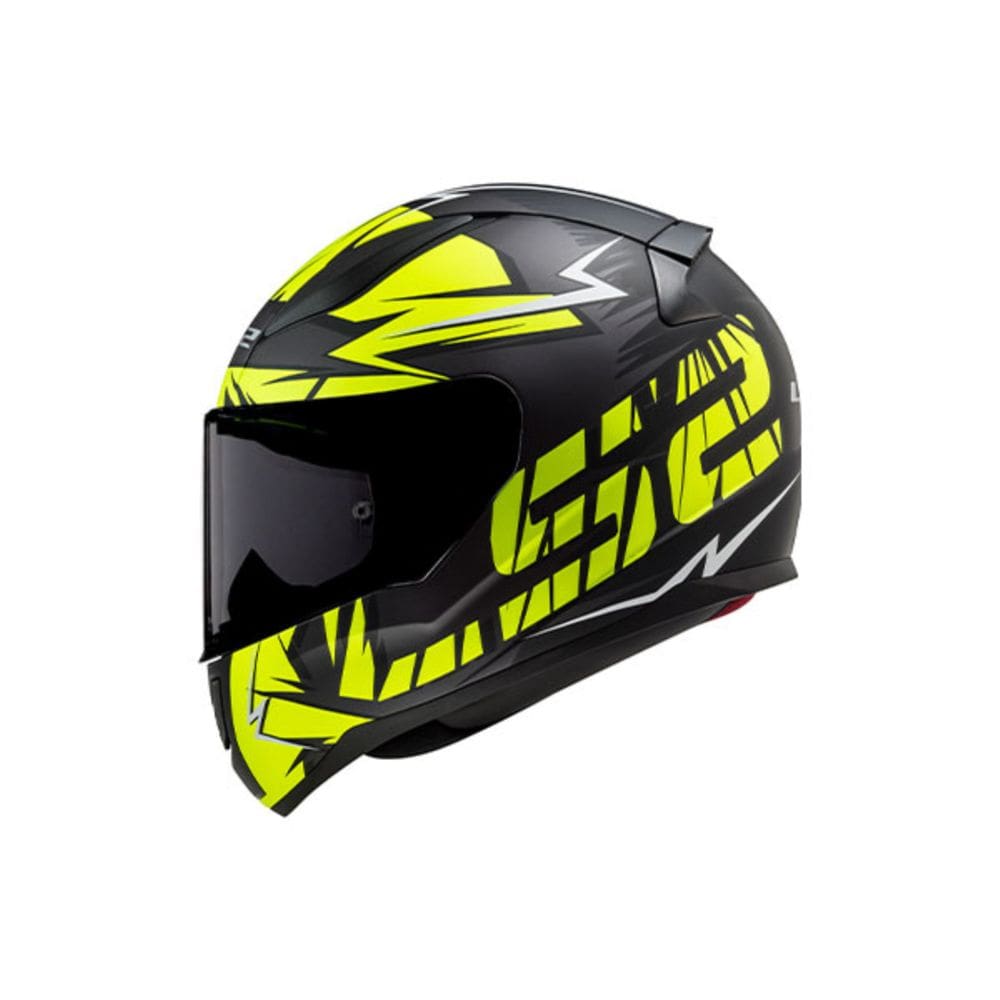 Capacete LS2 FF353 Rapid Cromo Preto e Amarelo
