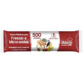 Saco Bobina Freezer 500 Unidades 28X40Cm Vabene - 5l