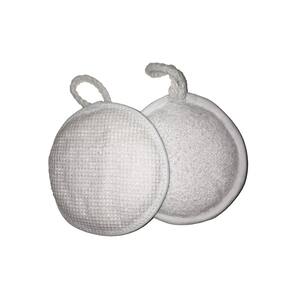 Bucha P/Corpo Atoalhado/Tela Branco Redonda