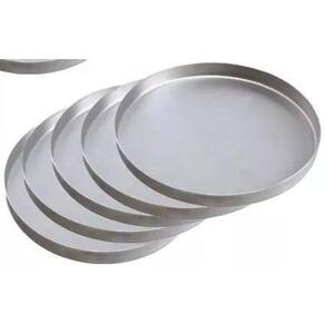 Kit Com 10 Formas Para Pizza Brotinho 15 Cm em Alumínio