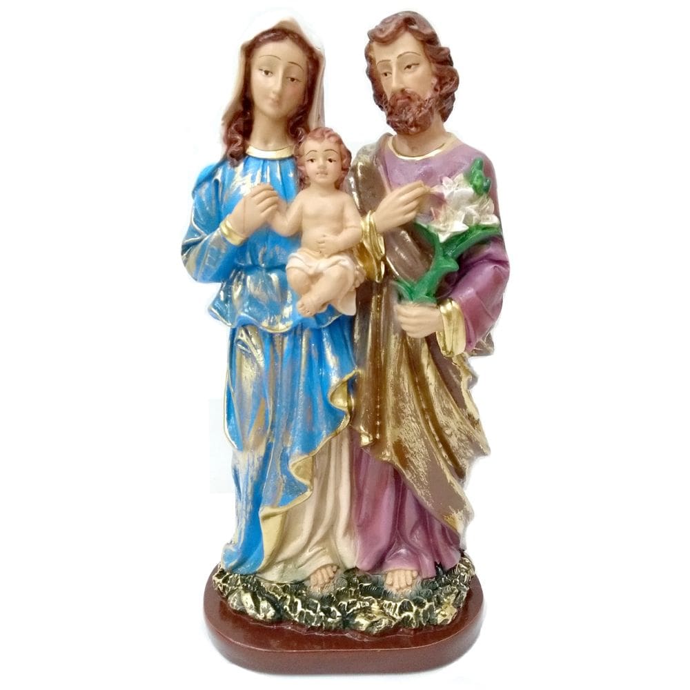 Imagem Sagrada Família Gesso 30 Cm
