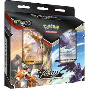 Jogo de cartas colecionáveis Pokémon V Battle Deck Lycanroc vs Corviknight