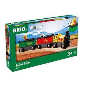 Conjunto de trem de brinquedo BRIO World Safari 33722 para crianças de 3 anos ou mais