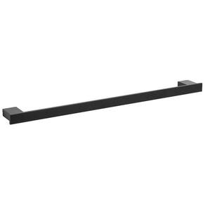 Porta Toalhas Para Banho Master Preto Fosco 60Cm
