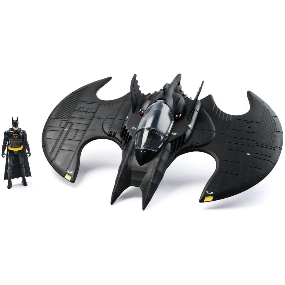 Conjunto de brinquedos DC Comics Batman Batwing com boneco de Batman de 10 cm