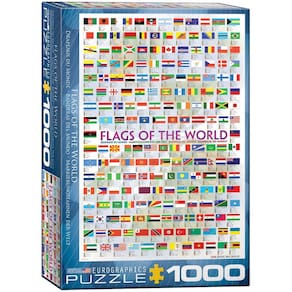 Quebra-cabeça EuroGraphics Bandeiras do Mundo de 1000 peças