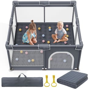Baby Playpen Jixrolyn Jixrolyn Baby Play Yard com tapete 127x127cm